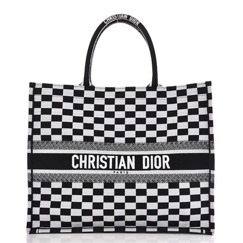 dior handbag black and white checkerboard|DIOR.